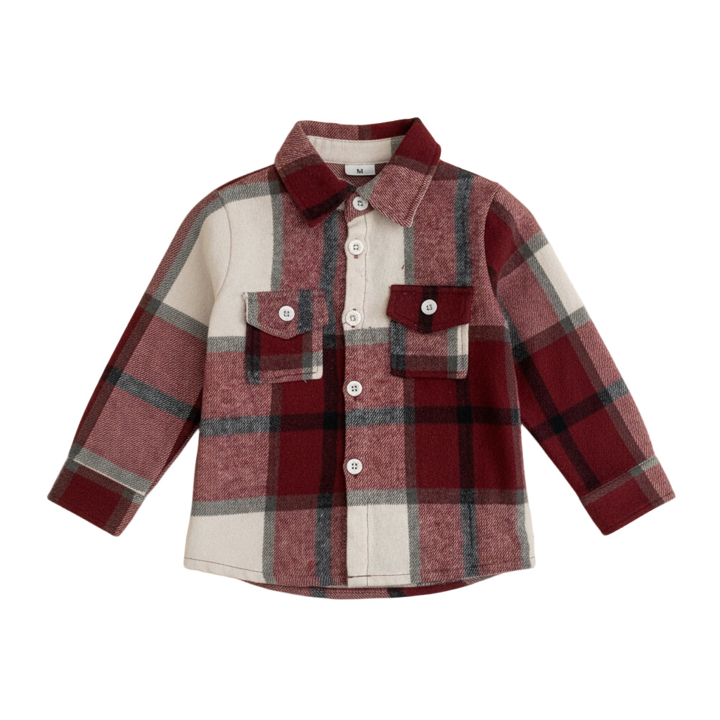 Cranberry Plaid Shacket