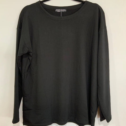 Long Round Neck Sleeve Top - French Terry