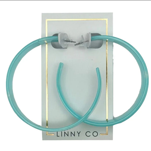LC Ashley Mega Hoop Earrings – 60mm Lightweight Cellulose Acetate Statement Hoops (Hypoallergenic)
