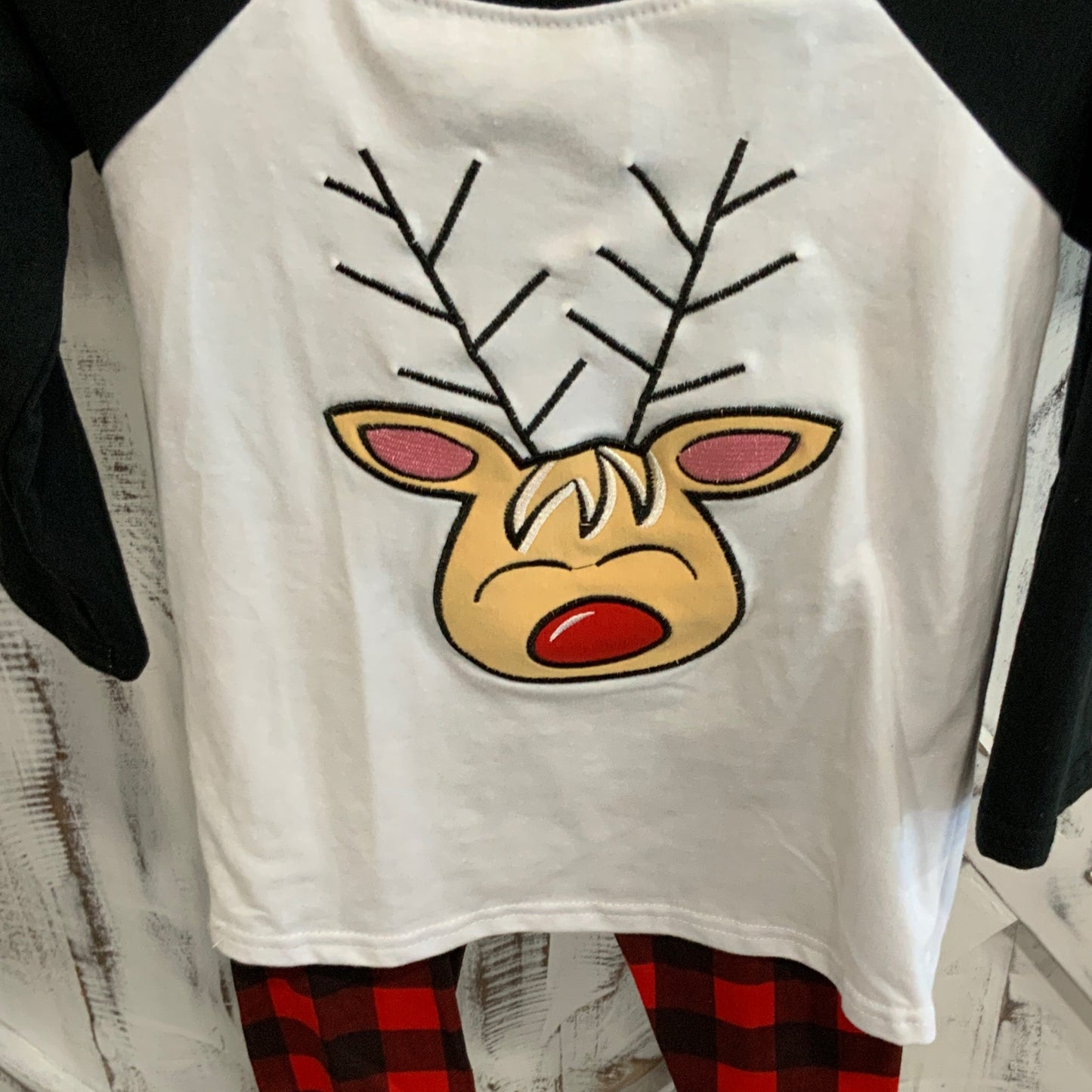 Reindeer shirt Plaid Pants