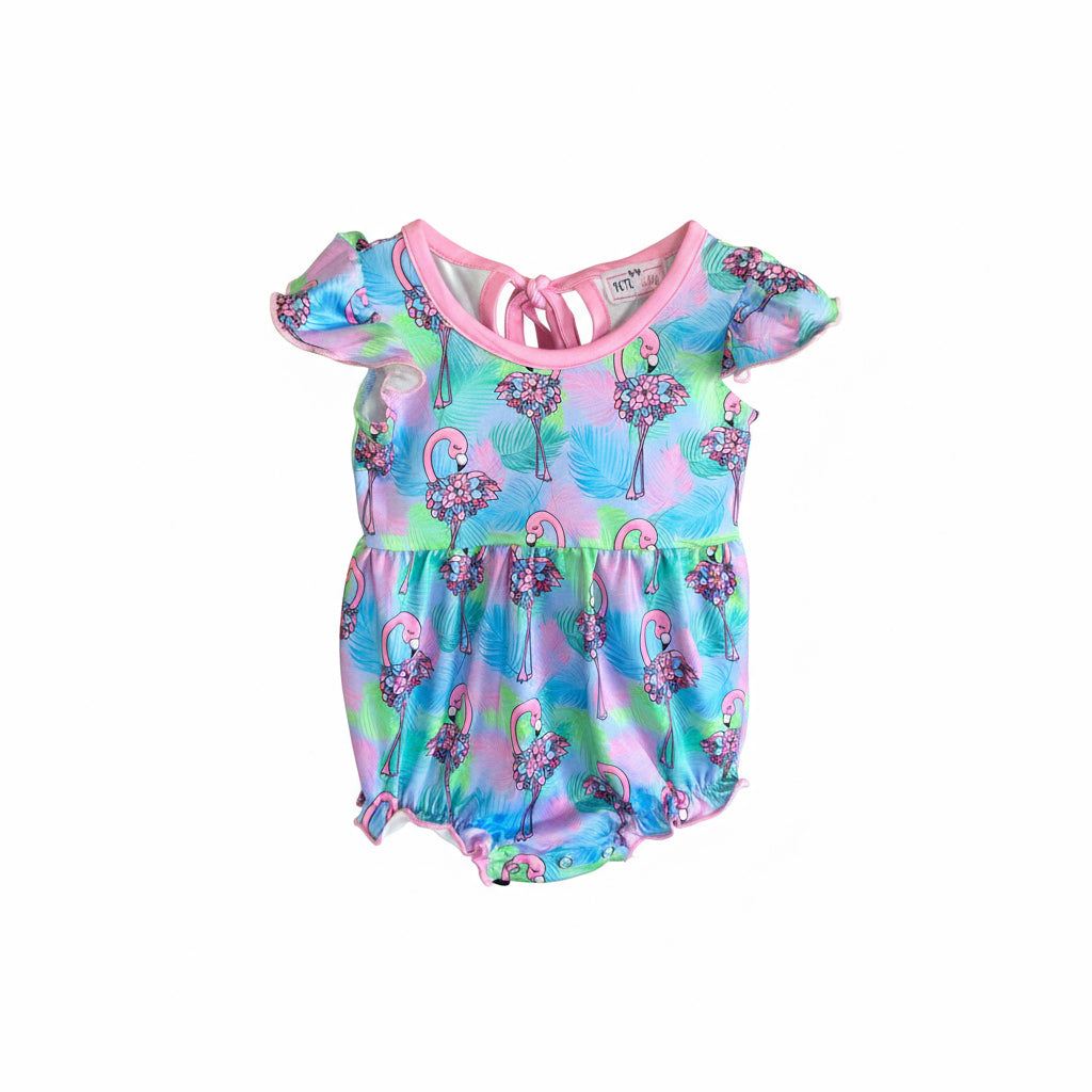 P&L Flowery Flamingo Romper