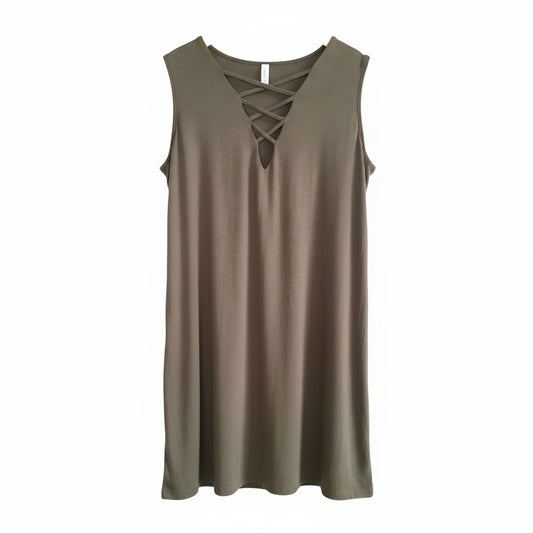 Olive Strappy Fashion Top (Cami)