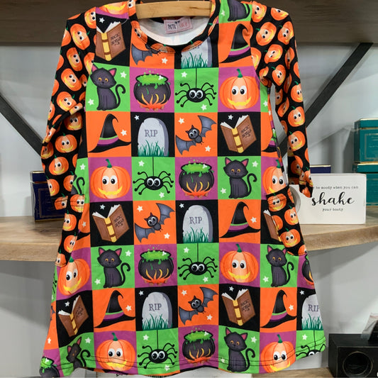 Patchwork Pumpkin Dress