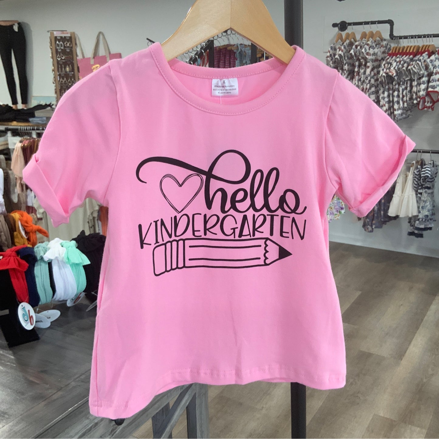 Hello Kindergarten Pink T-Shirt
